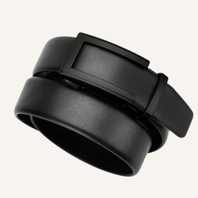 Cinto de Couro Masculino Monarch Civano Preto Fivela Preta