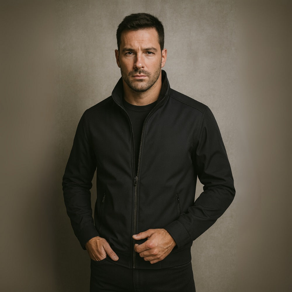 Mens Winter Lined Jacket - Becker Black