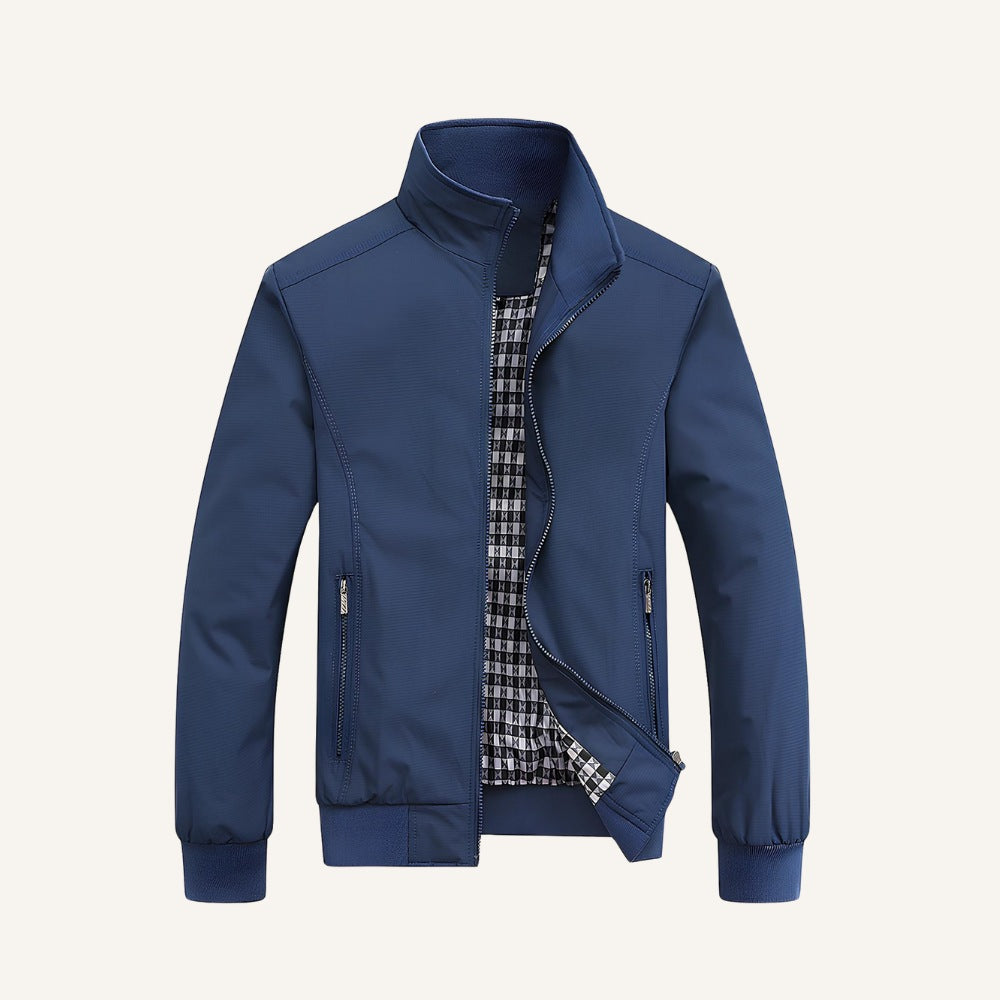 Mens Winter Lined Jacket - Becker Navy Blue