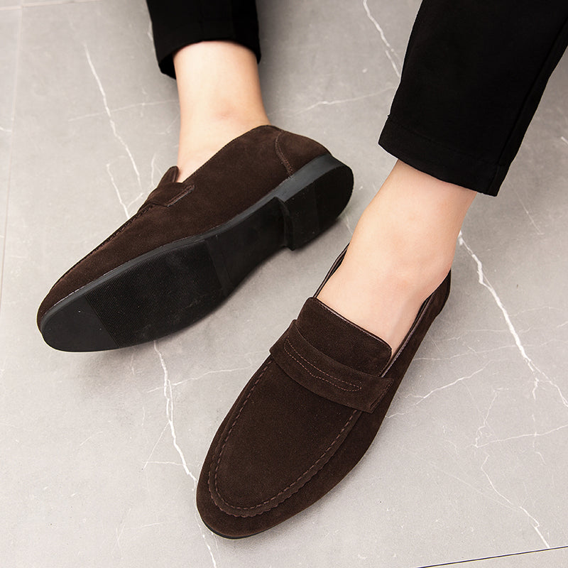 Mocassim Loafer Masculino de Camurça Piazzi Marrom
