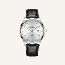 Pablo Raez Genuine Leather Watch White